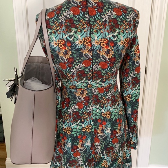 Kate spade owl cityscape Tote gray smooth leather - Picture 2 of 7